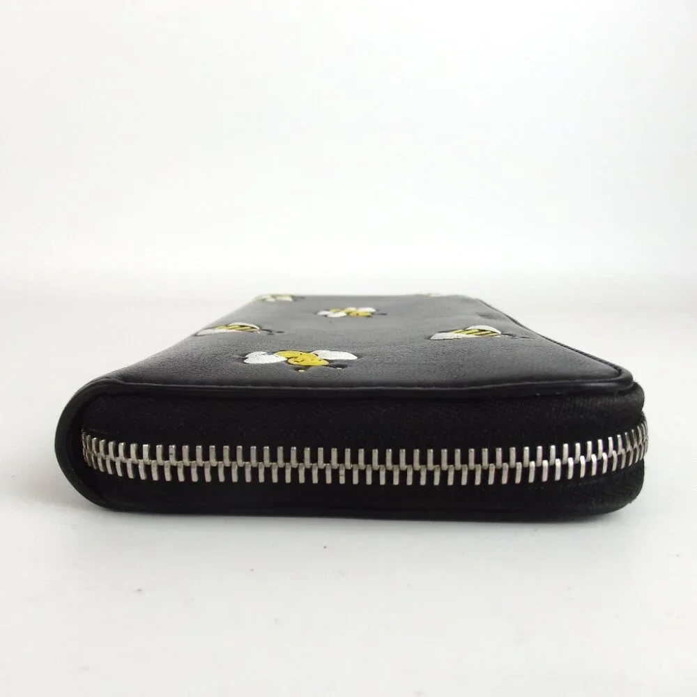 Authentic Dior Kaws Bee Zip Around Wallet purse leather [Used]